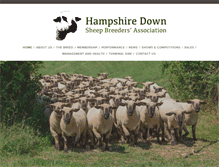 Tablet Screenshot of hampshiredown.org.uk